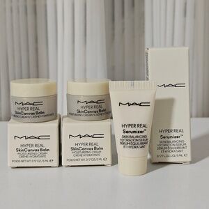 MAC Hyper Real Serumizer Serum & SkinCanvas Balms Cream x2 0.17oz each Samples